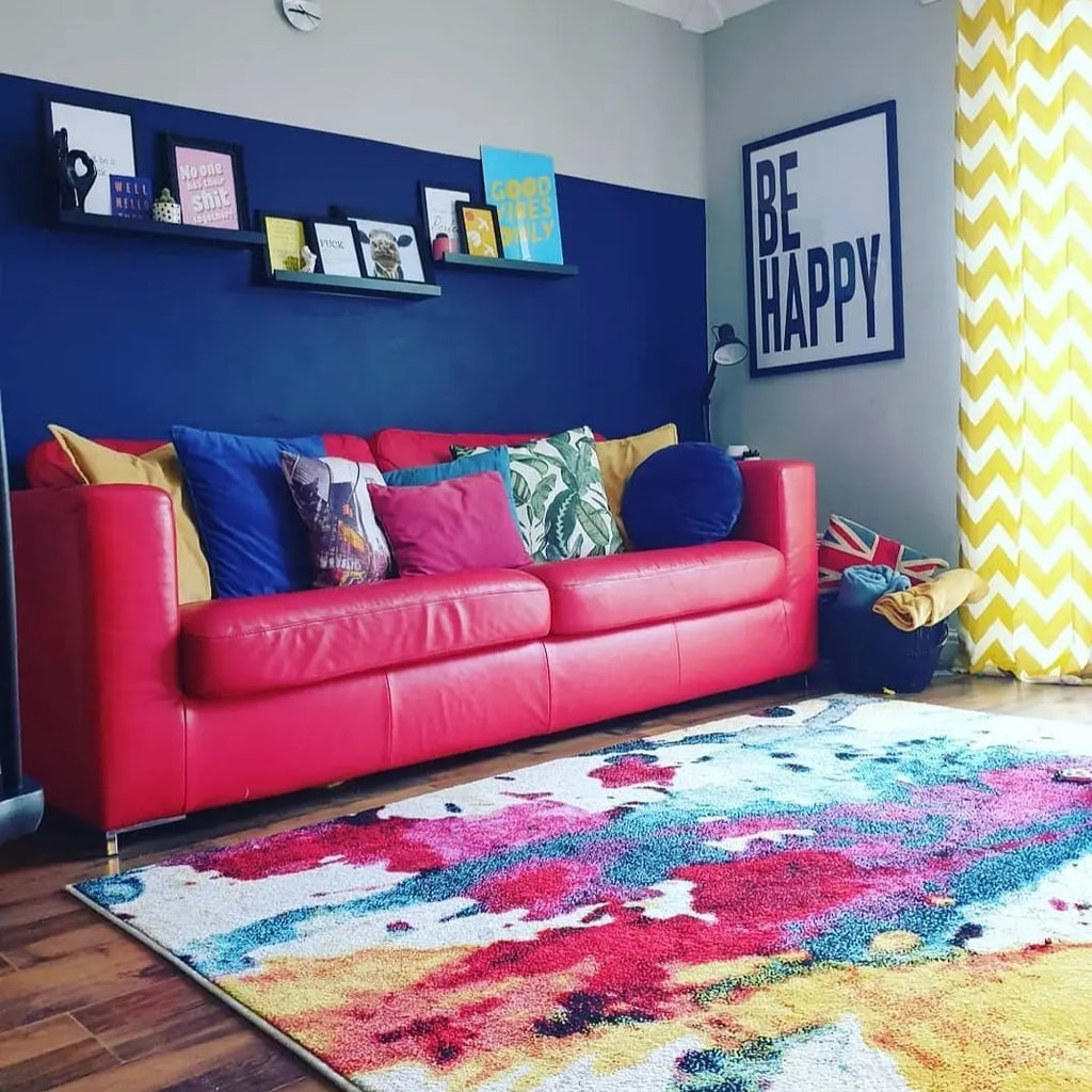 Is red a good color for a rug?