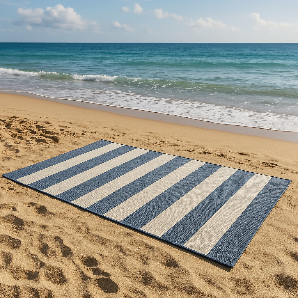 Take It to the Sand: Using an Outdoor Rug on the Beach | Rug Love