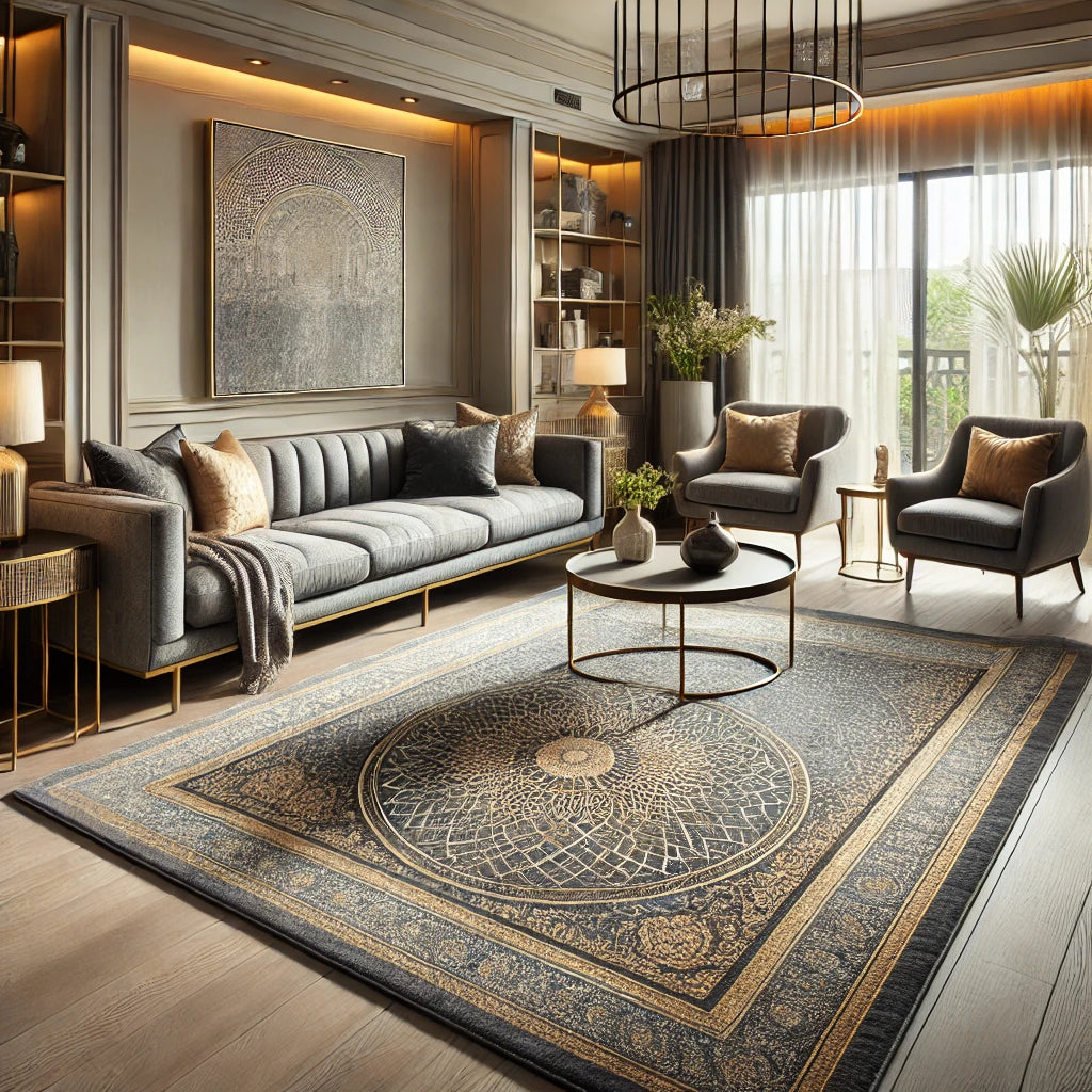 Add Elegance to Your Home with Grey and Gold Rugs From Rug Love