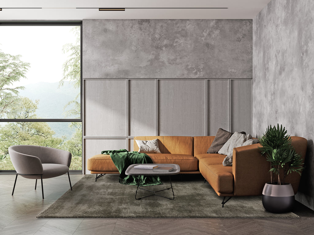 How do you pair wall art with a rug?