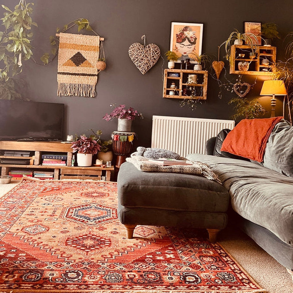 How To Style A Red Persian Rug