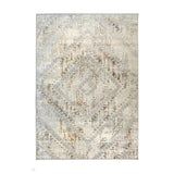 Abstract Square Ochre Rug