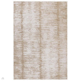 Anders AN13 Modern Vertical Striation Brushstroke Distressed Space-Dyed Shimmer Soft Raised Textured Low Profile Short Pile Polyblend Soft Beige/Cream/Taupe Rug