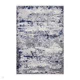 Artemis B9289A Modern Abstract Marbled Metallic Shimmer Textured High-Density Soft-Touch Grey/Blue/Cream Rug