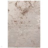 Aurora AU16 Strata Modern Abstract Distressed Marbled Metallic Shimmer Textured High-Density Soft Smooth Low Profile Polyblend Short-Pile Beige/Bronze/Brown/Champagne/Grey Rug