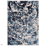 Aurora AU21 Foam Modern Abstract Distressed Marbled Metallic Shimmer Textured High-Density Soft Smooth Low Profile Polyblend Short-Pile Cream/Ivory/Beige/Steel Blue/Teal Blue/Navy Blue/Charcoal Grey/Pewter Grey/Black Rug