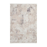 Bellagio 9196 Modern Abstract Marbled Distressed Metallic Shimmer Soft Textured Ultra High-Density Low Profile Short Pile Beige Rug