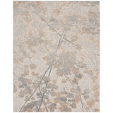 CK950 Rush CK957 Modern Abstract Distressed Hi-Low Textured Low-Profile Short-Pile Grey/Beige/Taupe/Blue Rug