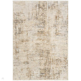 Calvin Klein CK078 Summit SUM06 Modern Abstract Distressed Soft-Touch Hi-Low Ribbed Textured Polyester Low Profile Short Pile Natural/Taupe/Stone Grey/Beige/Ash Grey/Warm Sand Rug