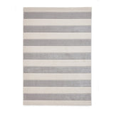 Catherine Lansfield Cove Stripe Modern Linear Durable Easy-Care Carved High Density Polyproplyene Grey/Cream Rug