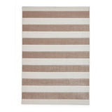 Catherine Lansfield Cove Stripe Modern Linear Durable Easy-Care Carved High Density Polyproplyene Natural/Cream Rug