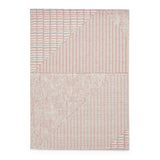 Catherine Lansfield Larsson Modern Abstract Durable Easy-Care Carved High Density Polyproplyene Rose/Cream Rug