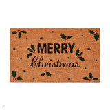 Christmas Coir Merry Christmas Green Mat