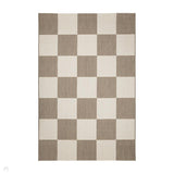 County Chequer Natural In-Outdoor Flatweave Rug