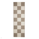County Chequer Natural In-Outdoor Flatweave Runner