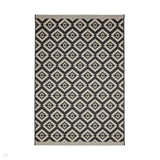 County Genesis Black In-Outdoor Flatweave Rug