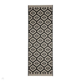 County Genesis Black In-Outdoor Flatweave Runner