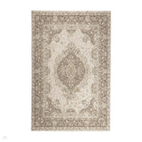 County Medallion Natural In-Outdoor Flatweave Rug