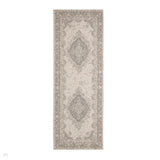 County Medallion Silver In-Outdoor Flatweave Runner