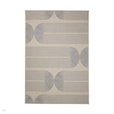 County Multi Arcs Denim In-Outdoor Flatweave Rug