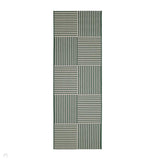 County Multi Stripe Green In-Outdoor Flatweave Runner