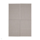 County Multi Stripe Natural In-Outdoor Flatweave Rug