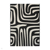 County Zebra Black In-Outdoor Flatweave Rug