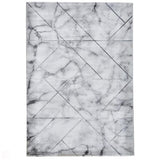 Craft 23495 Modern Geometric Checkered Soft Textured Ivory/Silver