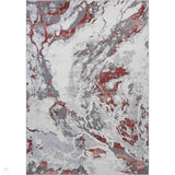 Emperor 325 Picasso EMP25 Modern Abstract Distressed Metallic Shimmer Soft Textured Hi-Lo Polyblend Short Pile Pink Rug