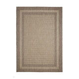 Flatweave Gel Border Latte Rug