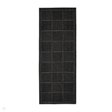Flatweave Gel Check Black Runner