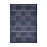 Flatweave Gel Check Navy Rug