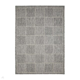 Flatweave Gel Check Steel Grey Rug