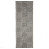 Flatweave Gel Check Steel Grey Runner