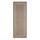Flatweave Gel Greek Key Latte Runner