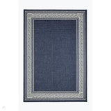 Flatweave Gel Greek Key Navy Rug