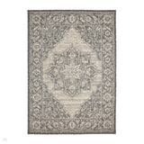 Flatweave Gel Medallion Steel Grey Rug