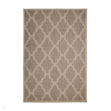 Flatweave Gel Trellis Latte Rug