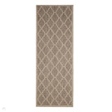 Flatweave Gel Trellis Latte Runner