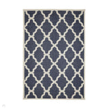 Flatweave Gel Trellis Navy Rug