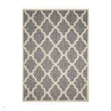 Flatweave Gel Trellis Steel Grey Rug