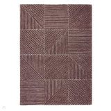 Geometric Berry Purple/Ivory Rug