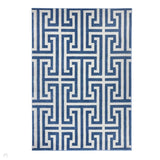 Greek Key Navy Blue/Grey Rug