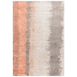 Juno Modern Abstract Tonal Ombre Hand-Woven Textured Shimmer Viscose Flatweave Ginger Orange/Rust/Beige/Charcoal Rug