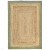 Jute Border Sage Green Rug