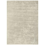 Katherine Carnaby Chrome Luxury Modern Plain Distressed Tonal Metallic Shimmer Hand-Woven High-Density Heavyweight Soft Textured Silky Viscose Pearl Cream Rug