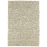 Katherine Carnaby Coast CS02 Modern Plain Shimmer Hand-Woven Textured Wool & Viscose Blend Looped Pile Flatweave Oyster Rug