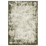 Kuza Border Modern Abstract Distressed Shimmer Hi-Lo Textured Soft Velvety Touch High-Density Durable Easy-Care Short Pile Khaki/Light Grey/Cream Rug