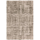 Kuza Portrait Modern Abstract Distressed Shimmer Hi-Lo Textured Soft Velvety Touch High-Density Durable Easy-Care Short Pile Khaki Green Rug