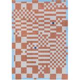 Louis De Poortere Craft Chess 9341 Nude Washable Polyester Flatweave Eco-Rug